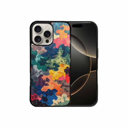 iPhone 16 Pro Max Case — Camo Patches Full Color Vibrant Camo, Custom Made Phone Cover