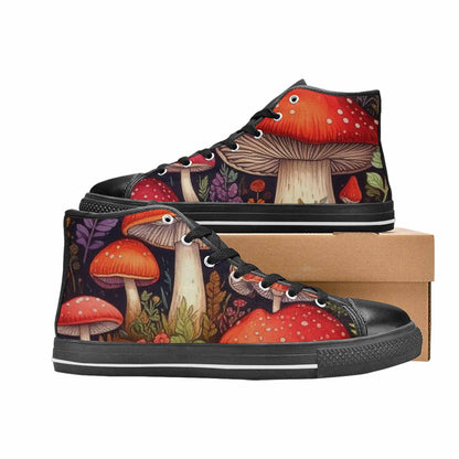 MEN'S Mushroom High Top Canvas Vivid Sneakers