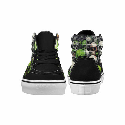 MEN'S Skulls (general) High Top Canvas Melting Art Sneakers