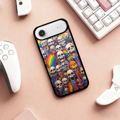 iPhone 17 Air Case — Rainbow From Skulls Mouth Skulls Gothic, Custom Designed Case Cover
