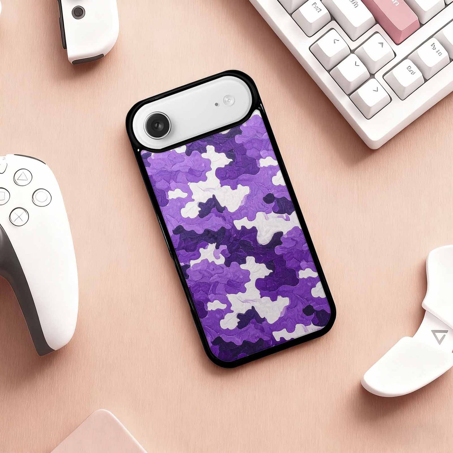 iPhone 17 Air Case — Vivid Camo Genderqueer Pride Camo, Custom Made Phone Cover