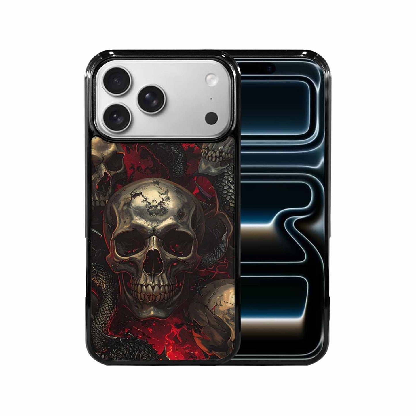 iPhone 17 Pro Max Case — Skull Dark Art Gothic Print Gothic, Custom Print Case Cover