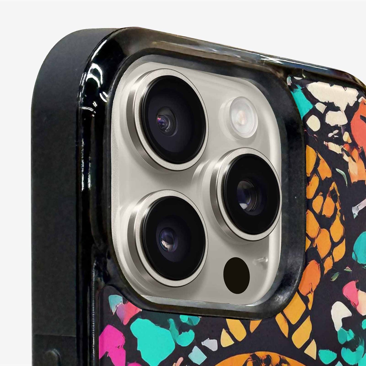 iPhone 16 Pro Max Case — Snake Print Skull, Original Design Phone Case