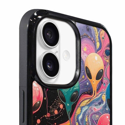 iPhone 17 Case — Aliens Marblealiens Pattern Alien Scifi, Unique Phone Case Design