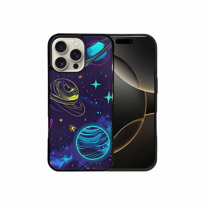 iPhone 16 Pro Max Case — Space Galaxy Astronaut Pattern Planets Stars, Custom Made Phone Cover