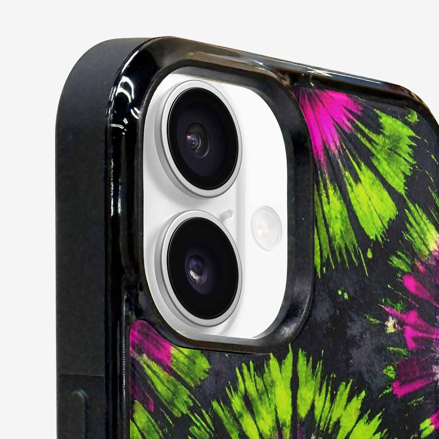iPhone 16 Case — Acid Wash Tie Dye Neon Custom, Unique Phone Case Design