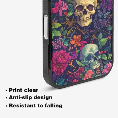 iPhone 16 Plus Case — Skulls Botanicalskulls Pattern, Custom Print Case Cover