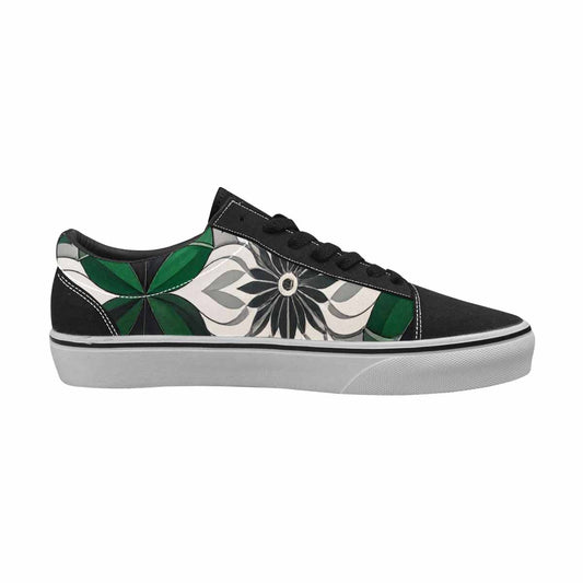 WOMEN'S Aromantic Flag Color Canvas Lace-Up Dreamcore Custom Shoes