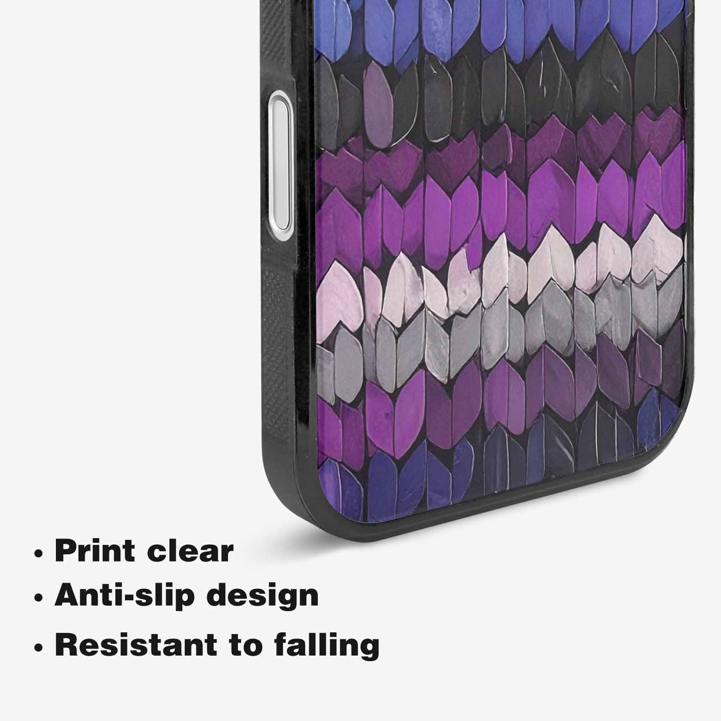 iPhone 16 Plus Case — Asexual Flag Color Theme Small Rainbow, Custom Phone Case
