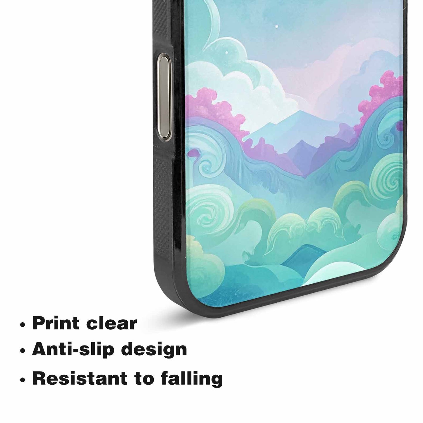 iPhone 16 Pro Case — Surrealist Dreamscape Illustration Pattern, Custom Print Case Cover