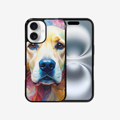 iPhone 16 Case — Golden Retriever Watercolor Art Pattern Personalized, Custom Print Case Cover