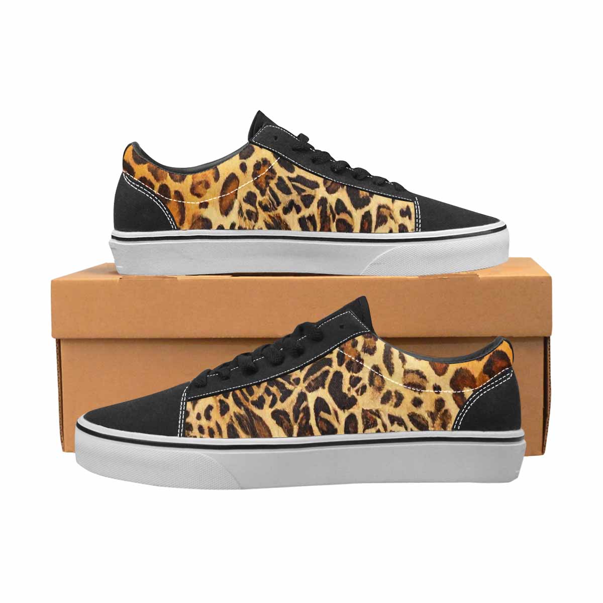 WOMEN'S Animal Print Canvas Lace-Up Cottagecore Custom Shoes