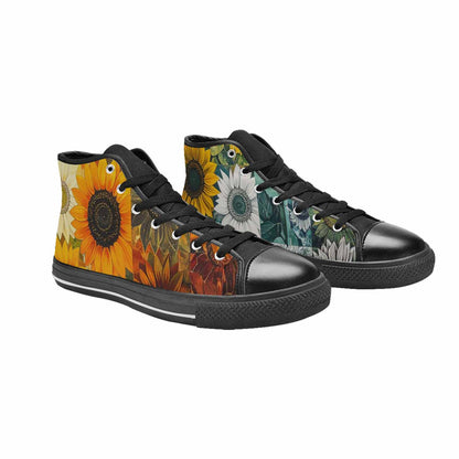 WOMEN'S Blend Melt Them High Top Canvas Dark Academia Custom Shoes