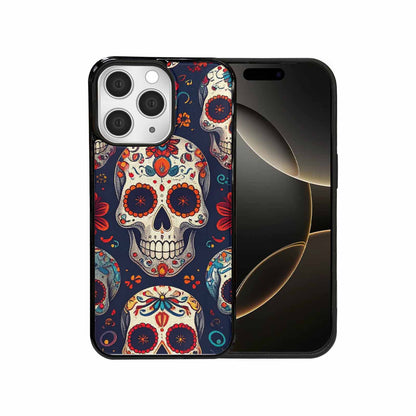 iPhone 15 Pro Max Case — Day Dead Sugar Skull Art 100s, Custom Art Phone Cover
