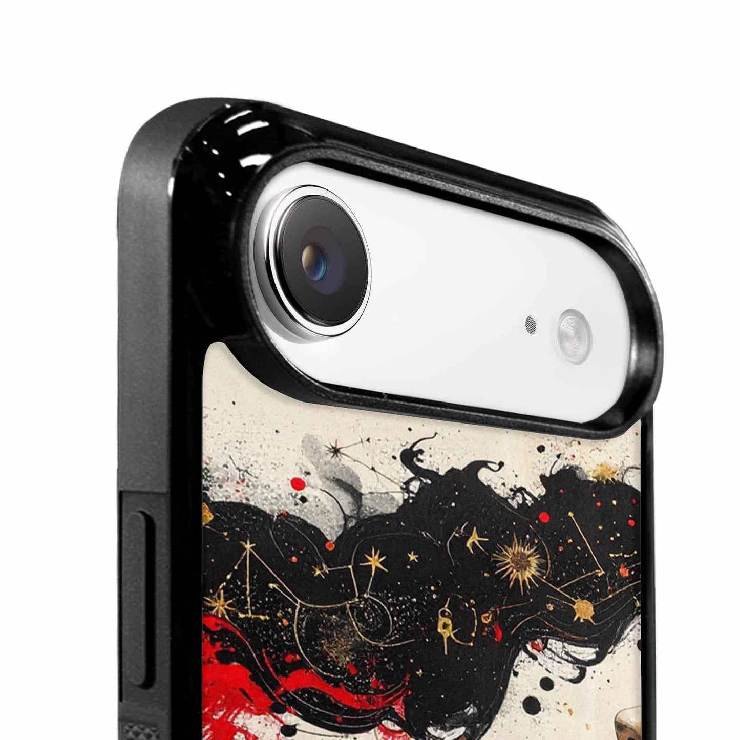 iPhone 17 Air Case — Black Red Ink Zodiac Constellation Original, Unique Phone Case Design