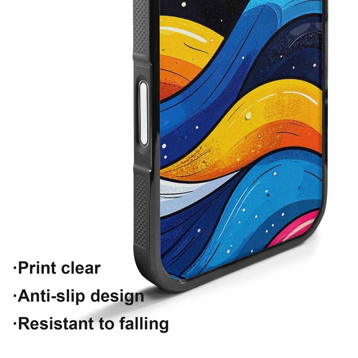 iPhone 17 Case — Glossy Winter Wave Cartoon Cute, Custom Print Case Cover