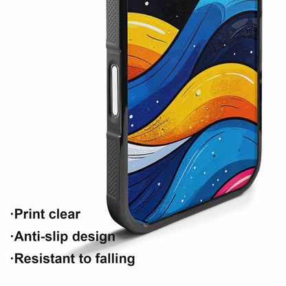 iPhone 17 Case — Glossy Winter Wave Cartoon Cute, Custom Print Case Cover