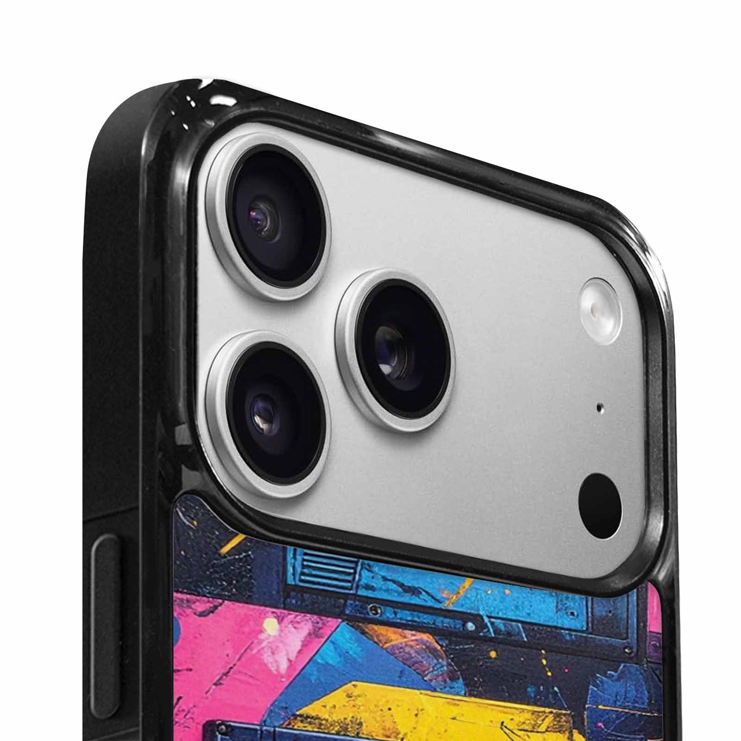 iPhone 17 Pro Case — Seamless Tileable Pattern Of Overlapping Retro, Custom Printed Phone Case