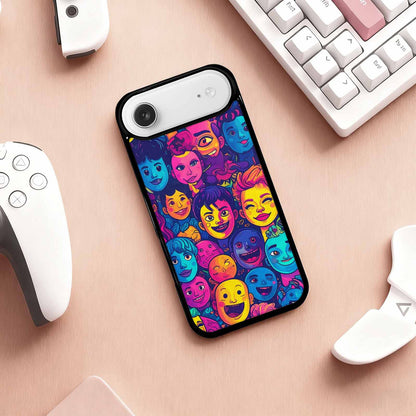 iPhone 17 Air Case — Small Funny Looking Cartoon People Cartoon, Custom Art Phone Cover