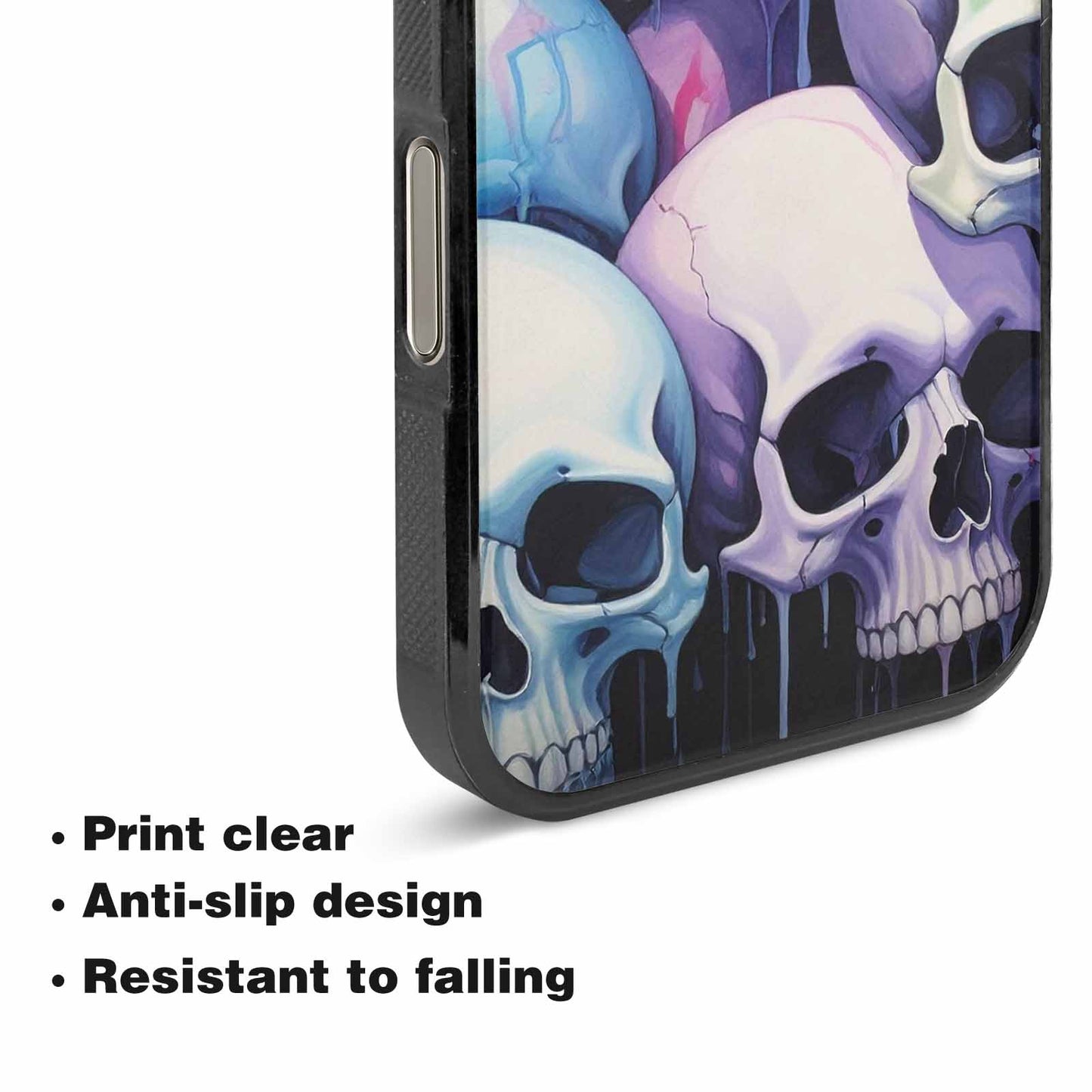 iPhone 16 Pro Max Case — Dark Black And White Color Tone, Custom Print Case Cover