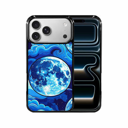 iPhone 17 Pro Max Case — Neon Winter Moon Cartoon Cute, Personalized Phone Case