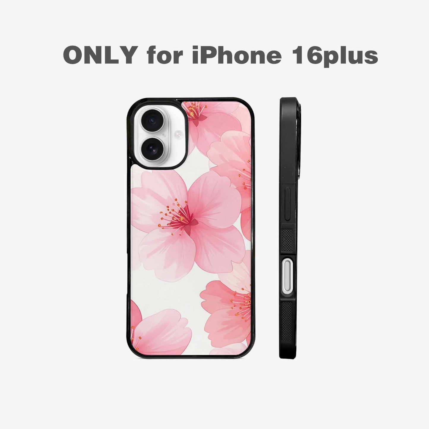 iPhone 16 Plus Case — Japanese Cherry Blossom, Custom Printed Phone Case