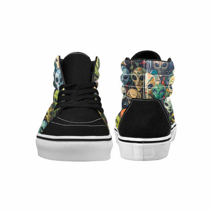 MEN'S Aliens × Camo Aliens High Top Canvas Cottagecore Sneakers