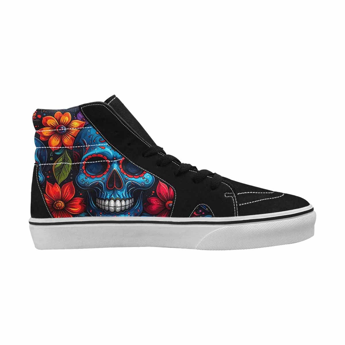 MEN'S Graffiti Skull High Top Canvas Surreal Custom Shoes