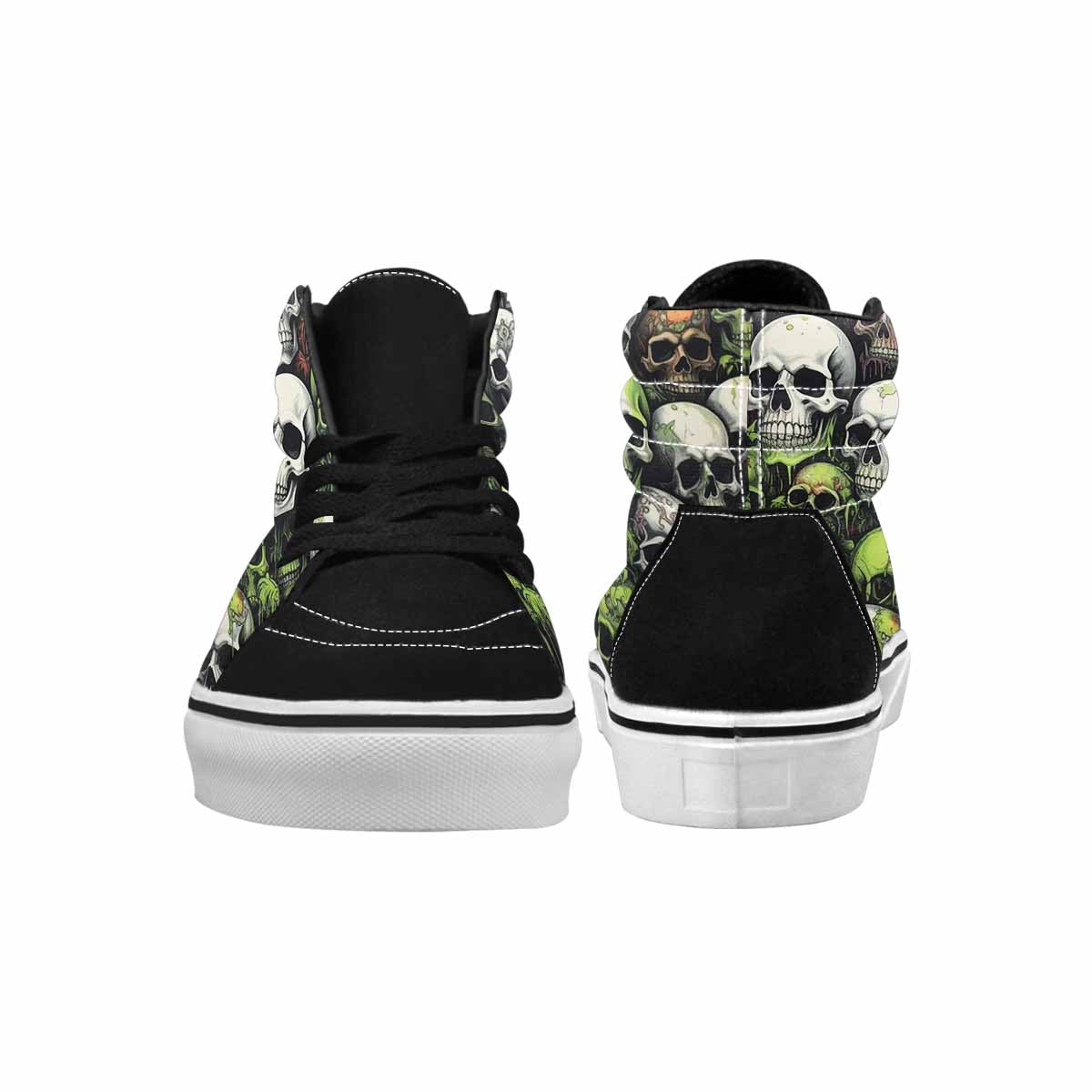 MEN'S Skulls (general) High Top Canvas Wallpaper Art Custom Sneakers