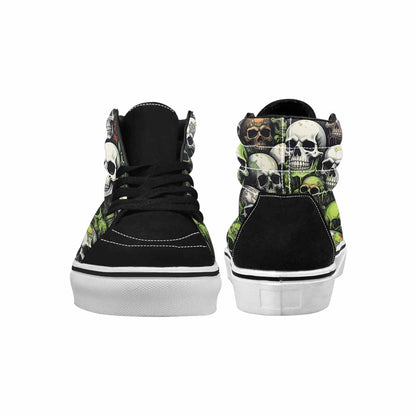 MEN'S Skulls (general) High Top Canvas Wallpaper Art Custom Sneakers