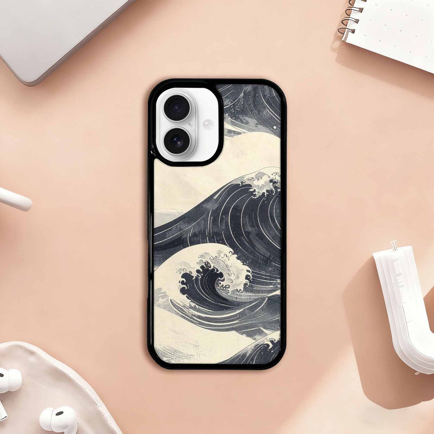 iPhone 17 Case — Vintage Americana Wave Retro Vintage, Custom Printed Phone Case