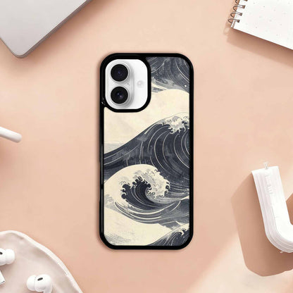 iPhone 17 Case — Vintage Americana Wave Retro Vintage, Custom Printed Phone Case