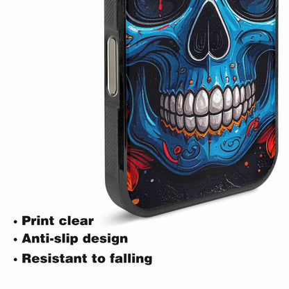 iPhone 16 Pro Case — Graffiti Skull Art Seamless Pattern Vibrant, Custom Designed Case Cover