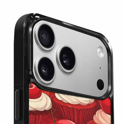iPhone 17 Pro Max Case — Retro Cherry Cupcake Retro Vintage, Custom Art Phone Cover