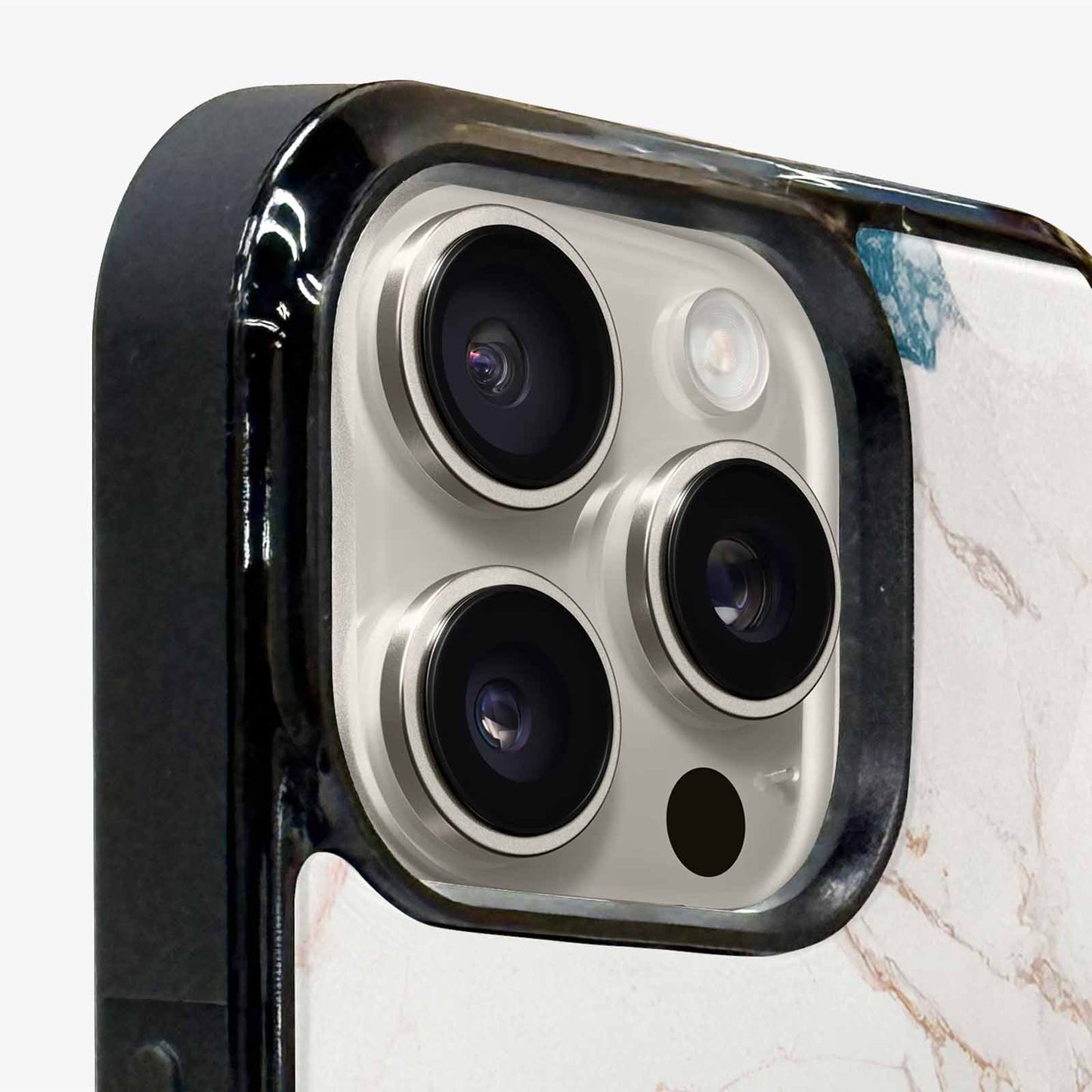 iPhone 16 Pro Max Case — Marble Floral, Custom Made Phone Cover