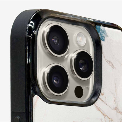 iPhone 16 Pro Max Case — Marble Floral, Custom Made Phone Cover