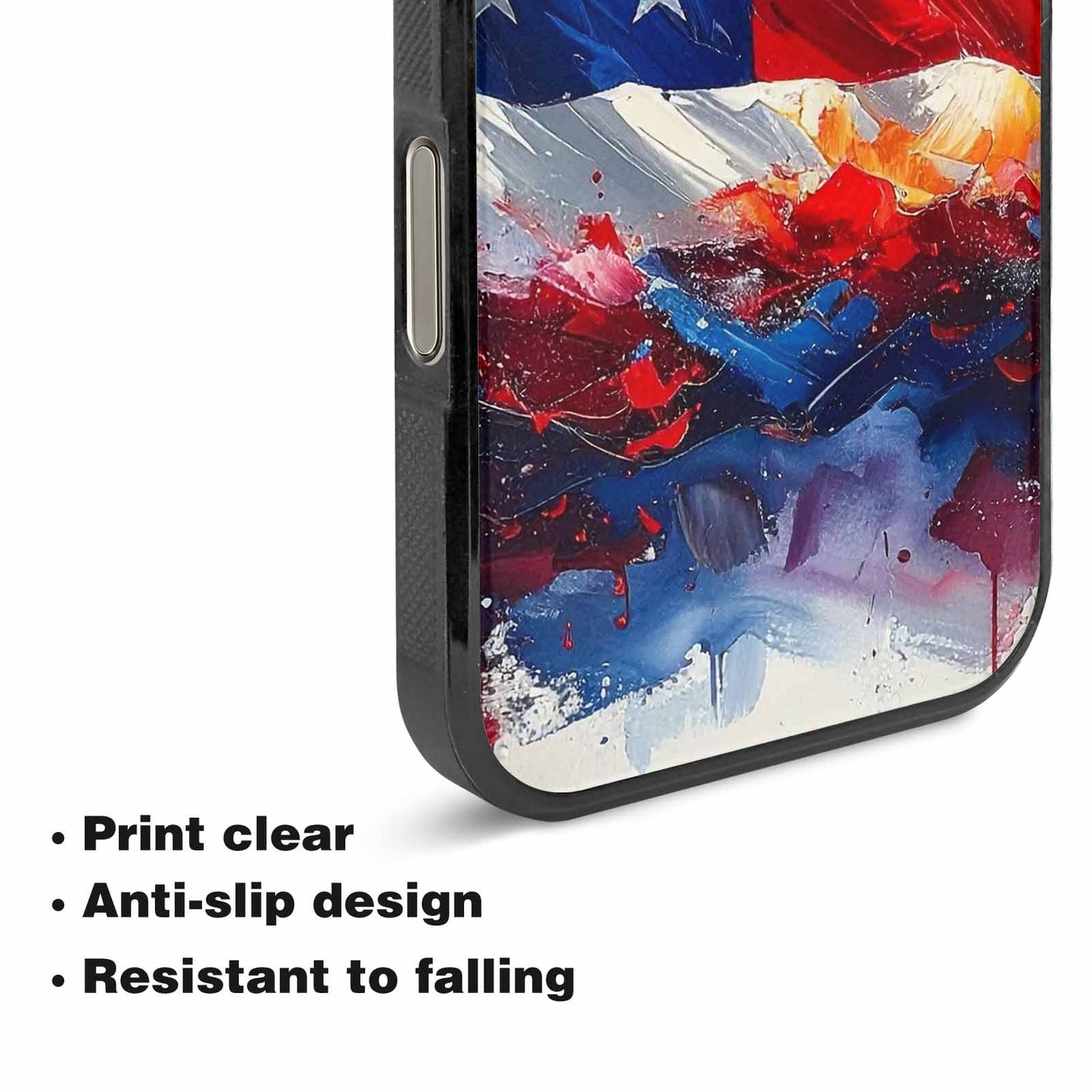 iPhone 16 Pro Max Case — Usa Flag Stars And Stripes Art, Personalized Phone Case
