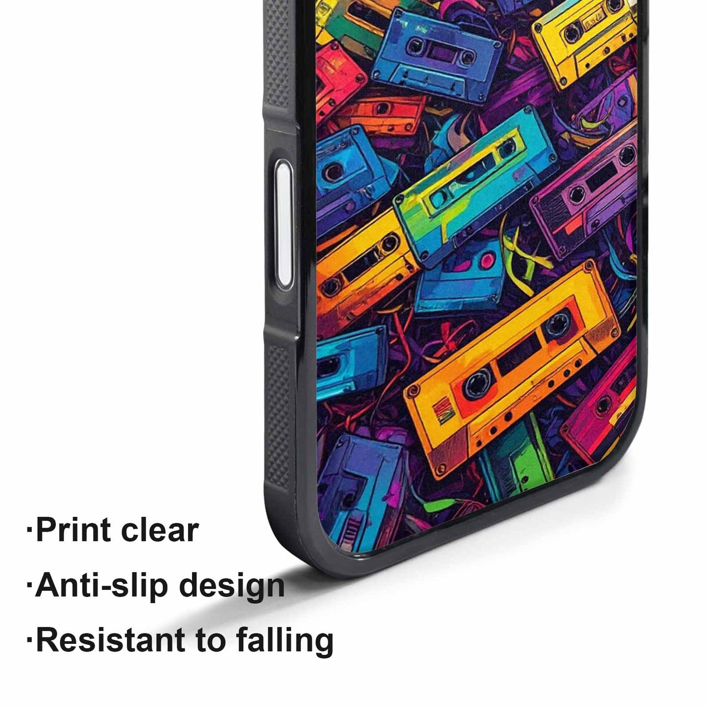 iPhone 17 Air Case — Retro Cassette Tape Pattern Hundreds Retro, Unique Phone Case Design