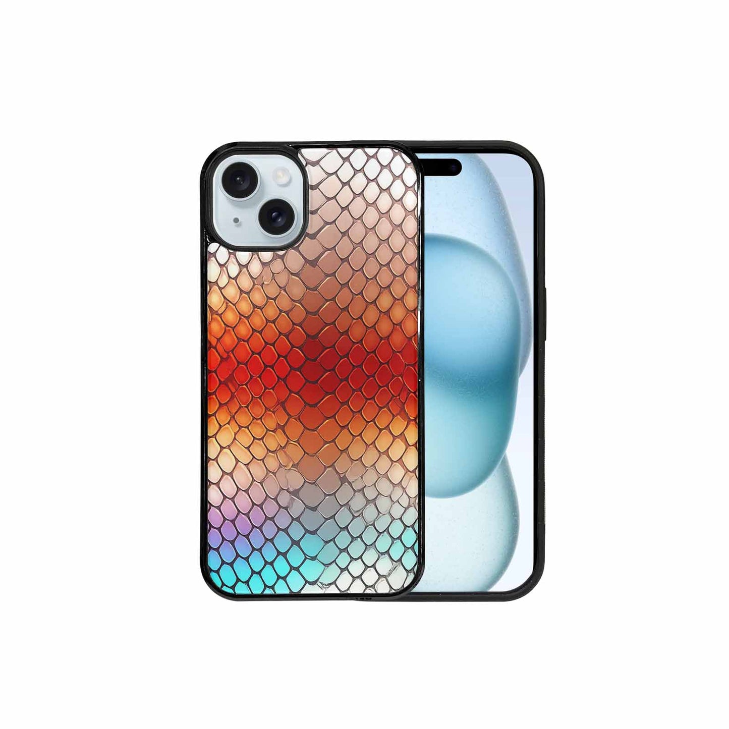 iPhone 15 Plus Case — Dark Snake Print Custom, Personalized Phone Case