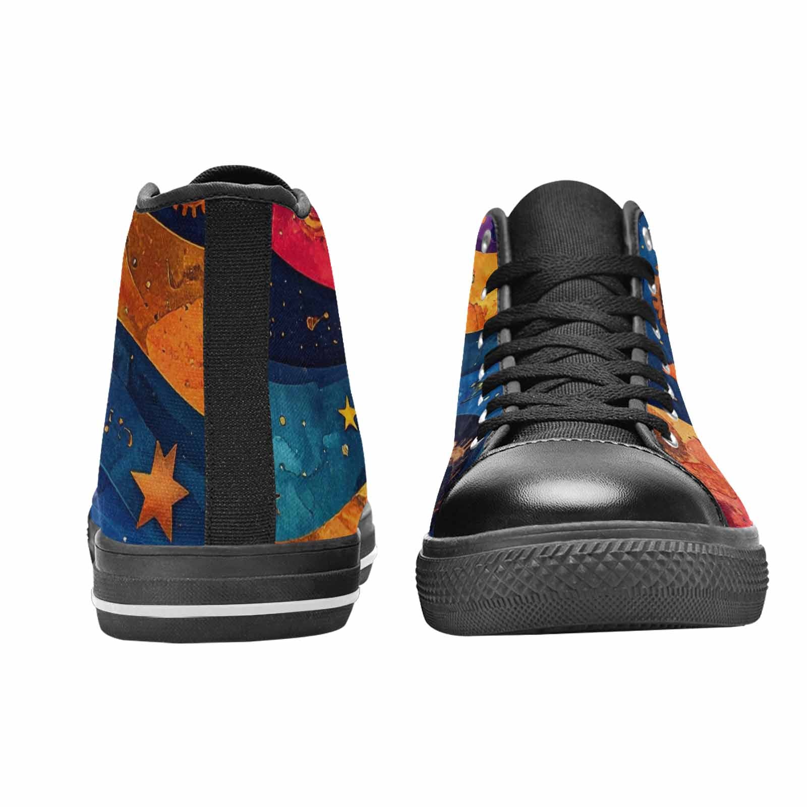 MEN'S Steampunk Galaxy High Top Canvas Dark Academia Custom Sneakers