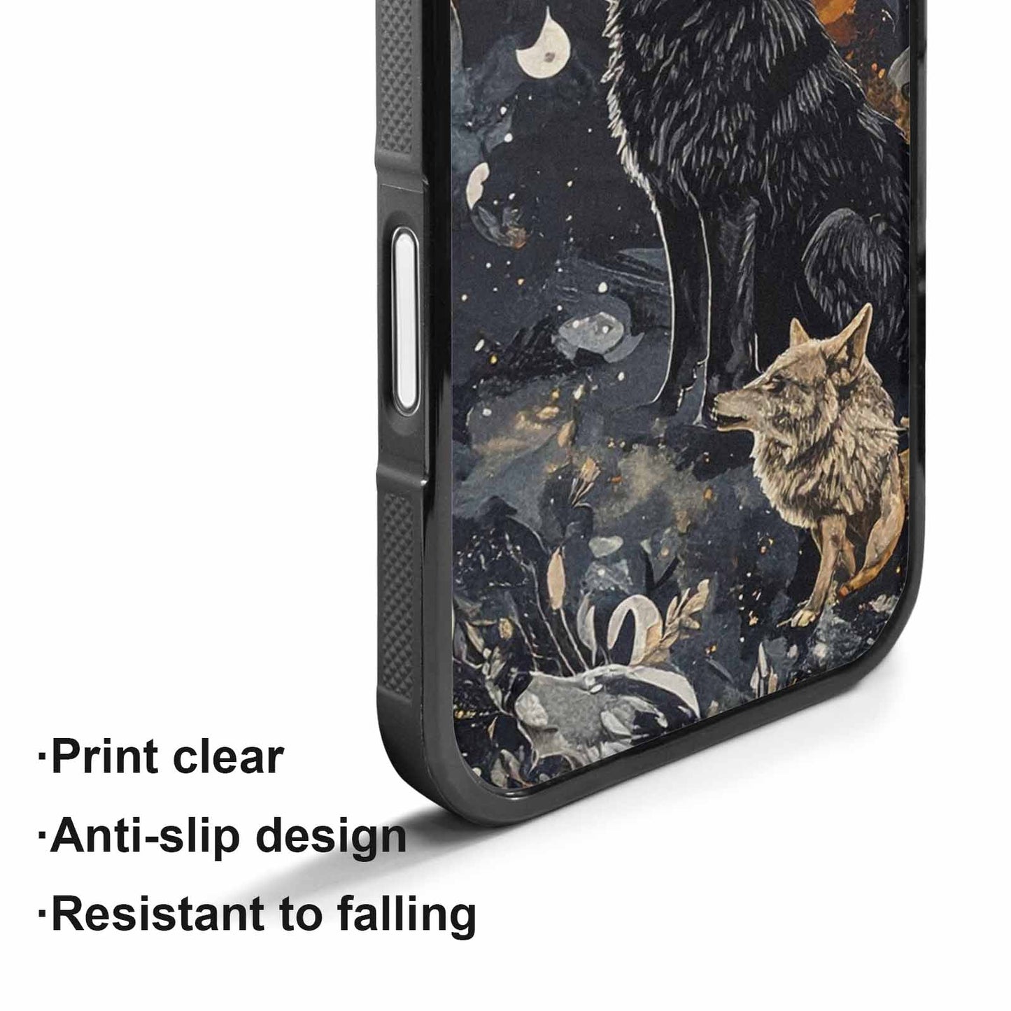 iPhone 17 Case — Small Wolf Silhouette And Original Art, Custom Phone Case