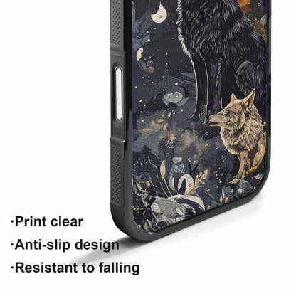 iPhone 17 Case — Small Wolf Silhouette And Original Art, Custom Phone Case