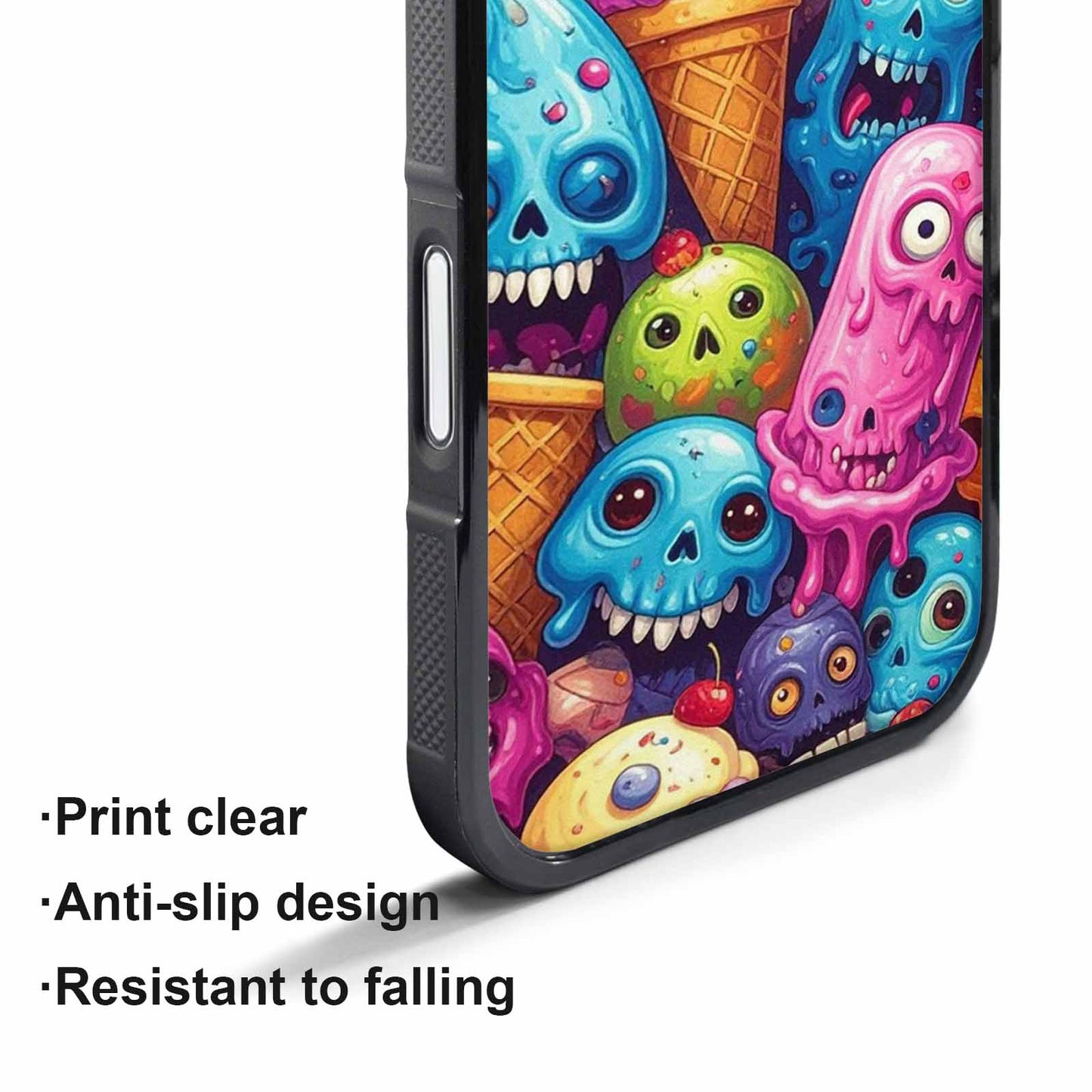 iPhone 17 Pro Case — Ice Cream Monsters Skullsmelti Cye Gothic, Custom Phone Case