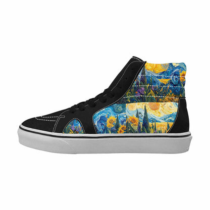 MEN'S Blend All Versions High Top Canvas Neon Fantasy Custom Sneakers