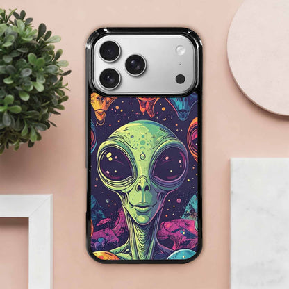 iPhone 17 Pro Max Case — Alien Ufo Cartoon Art Alien Scifi, Personalized Phone Case