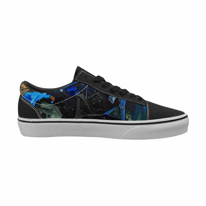 WOMEN'S Camo Patches Lace-Up Canvas Dark Academia Sneakers