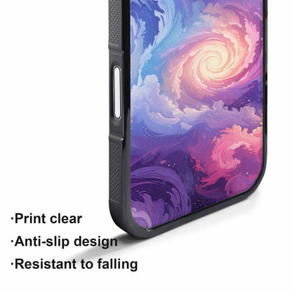 iPhone 17 Air Case — Seamless Repeating Pattern Of Overlapping Galaxy, Personalized Phone Case