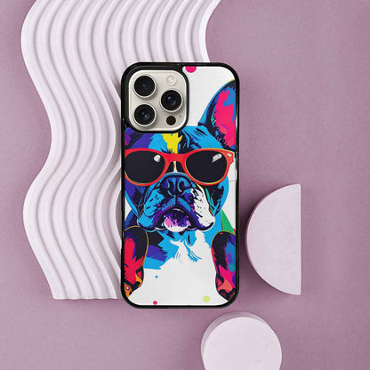 iPhone 16 Pro Max Case — French Bulldog Pop Art Pattern, Custom Print Case Cover