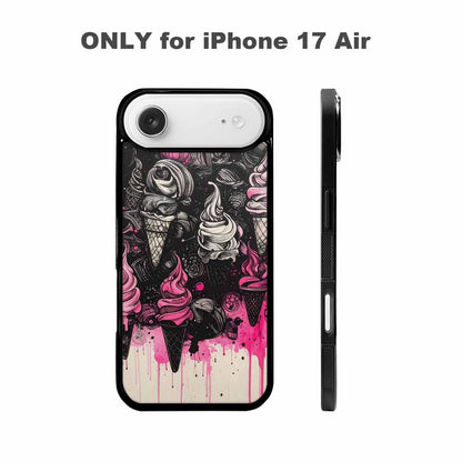 iPhone 17 Air Case — Black Pink Ink Ice Cream Original, Custom Printed Phone Case