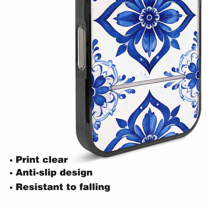 iPhone 16 Pro Case — Mexican Talavera Tile Pattern Floral Geometric, Custom Print Case Cover